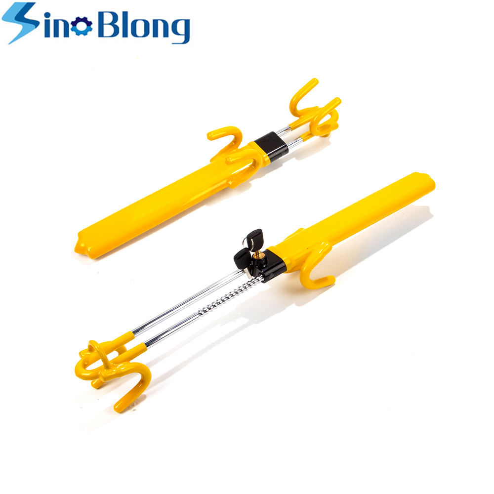 Sinoblong Double Hook Twin Bar Car Steering Wheel Lock - High-Quality Anti-Theft Device